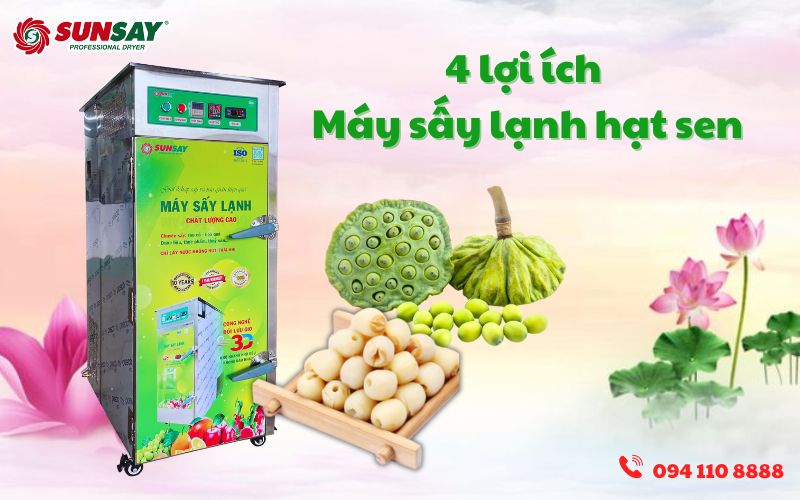 Máy sấy lạnh hạt sen