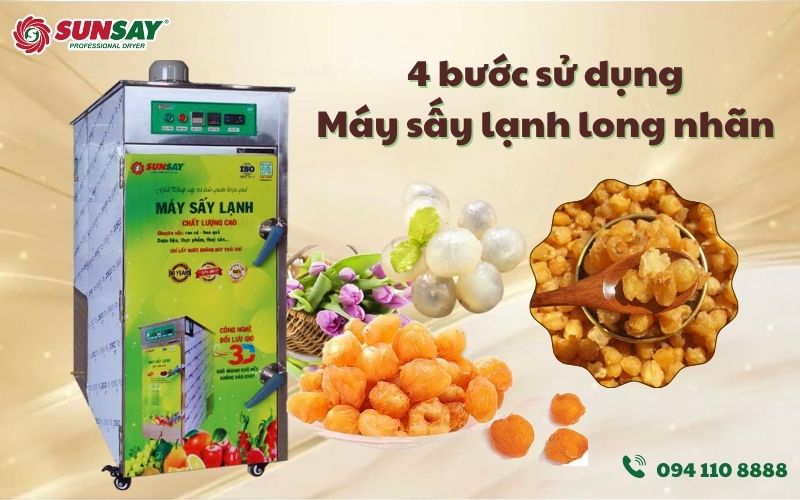 Máy sấy lạnh long nhãn 